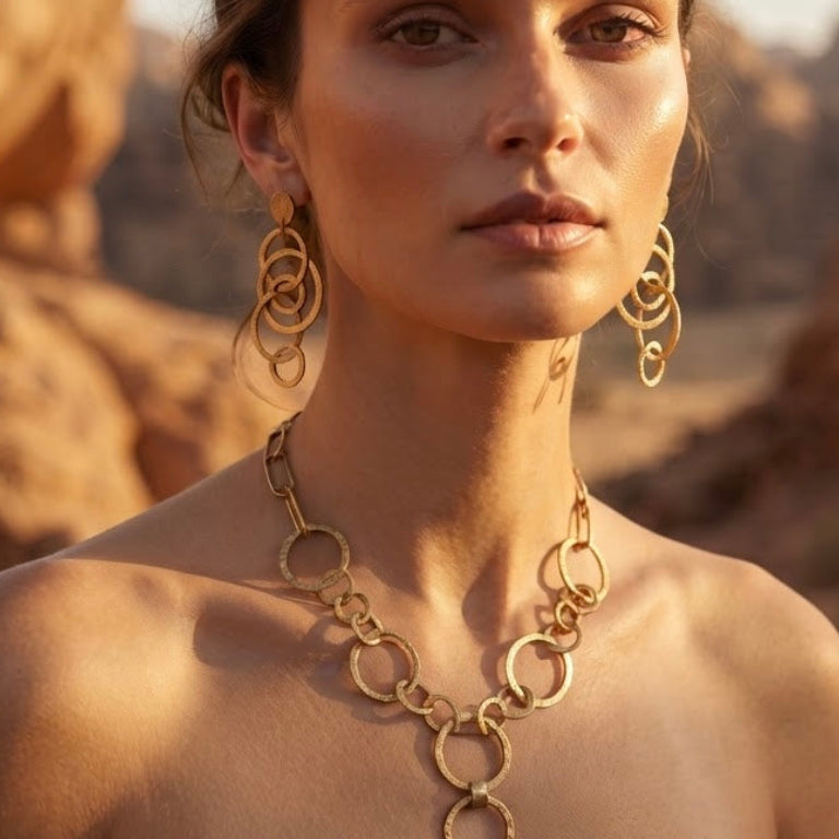 Collar de bronce argollas - LUU