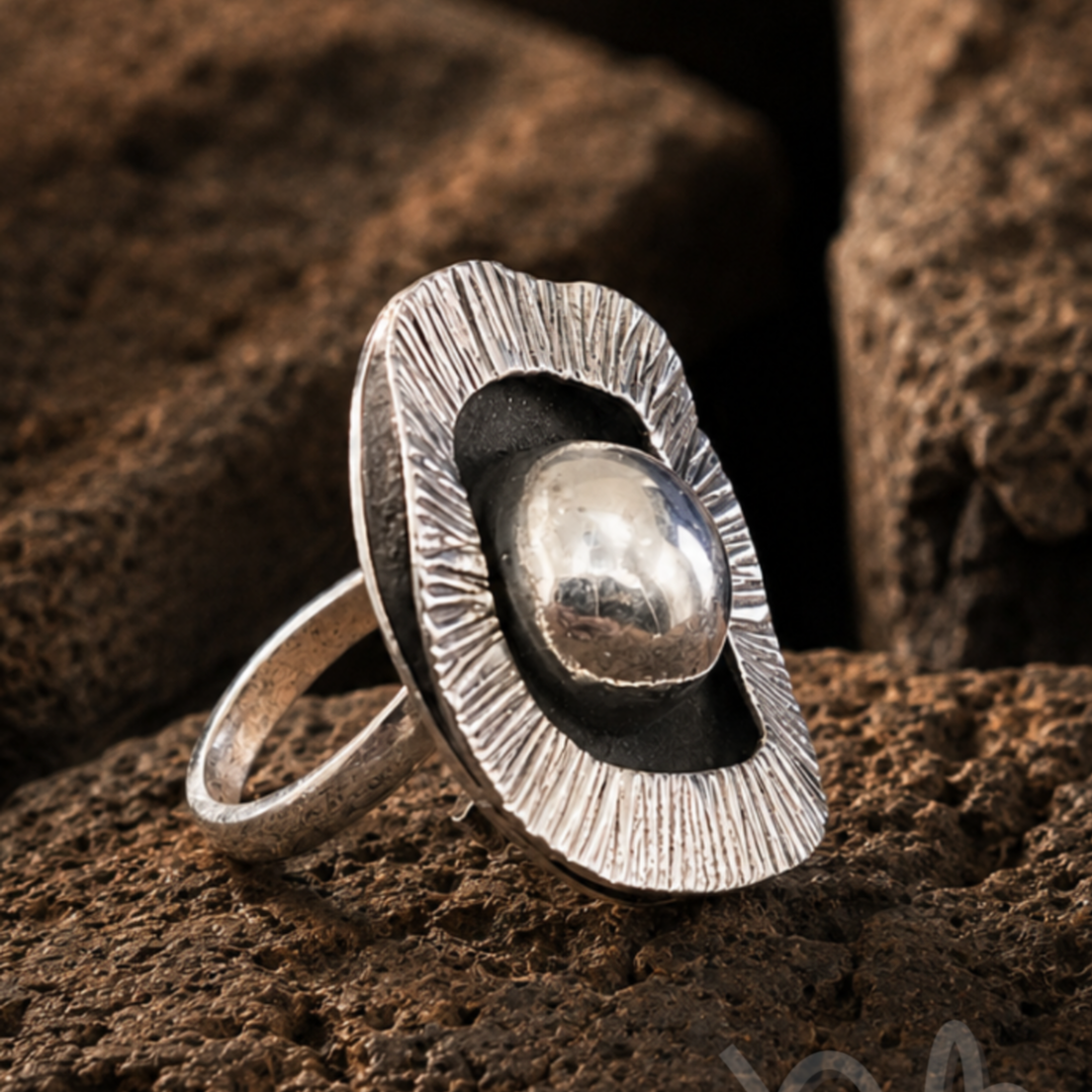Anillo de plata orgánico- Astral